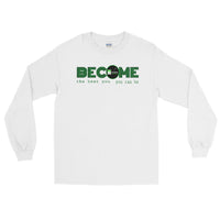 unisex Long Sleeve Shirt with green letters  (click on picture for multiple colors)