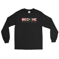 unisex Long Sleeve Shirt pink letters  (click on picture for multiple colors)